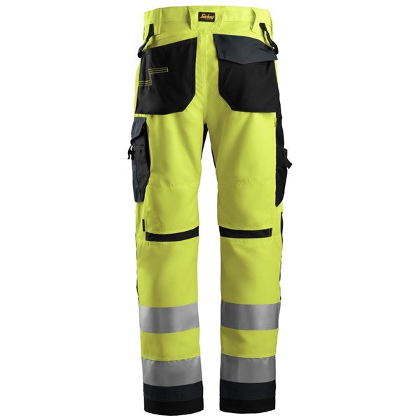 Snickers AllroundWork, High-Vis Work Trousers+ Class 2