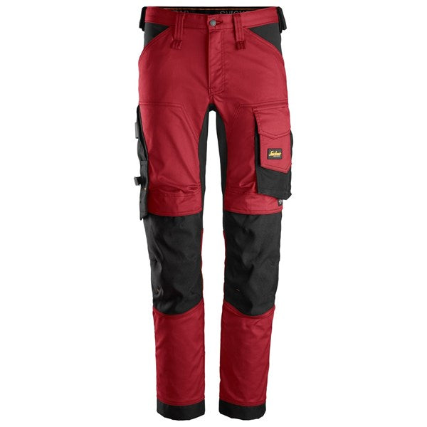 Snickers Allroundwork Stretch Trousers - Chilli Red/Black