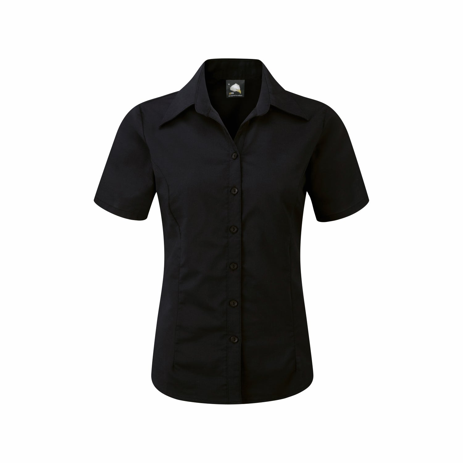 Orn Classic Ladies Shirt - Black - Size 20