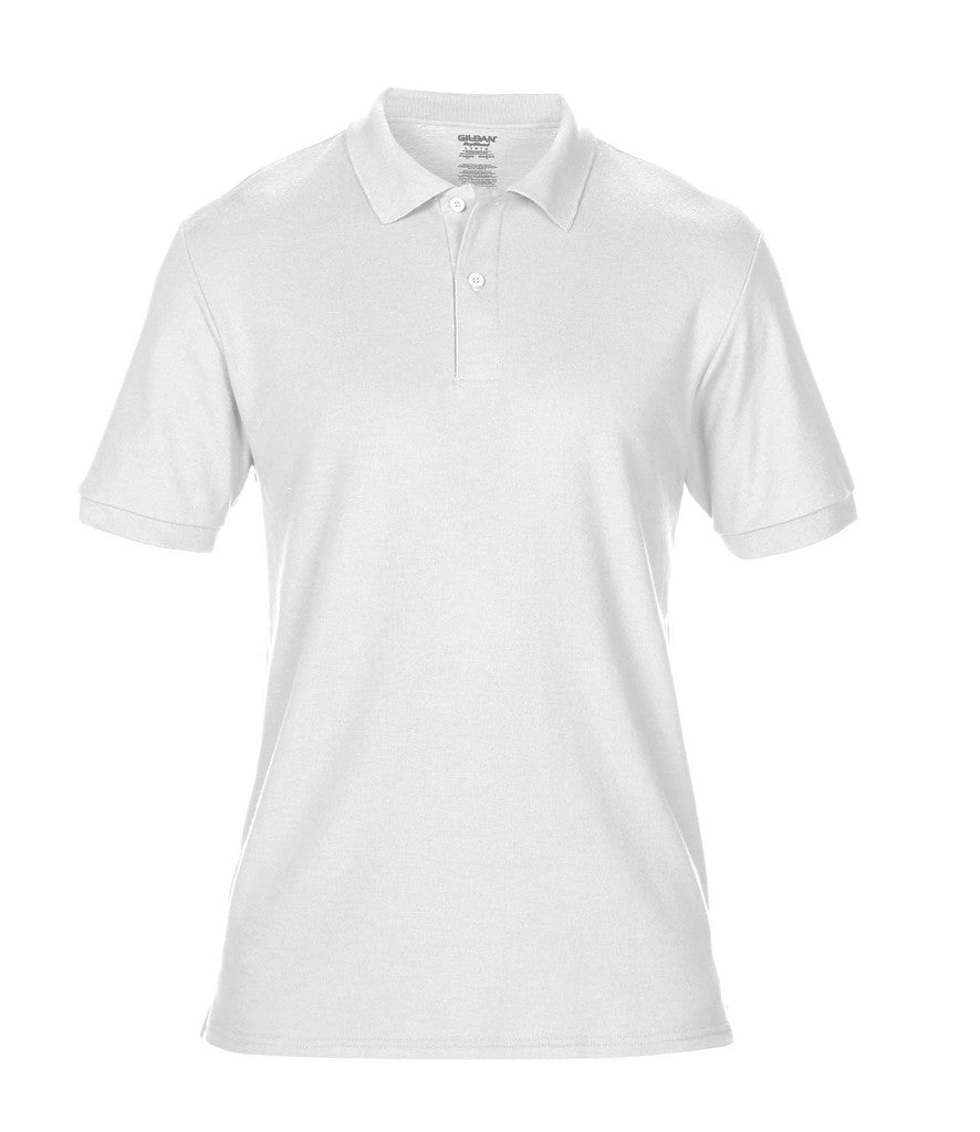 Gildan Dryblend Polo shirt *DISCONTINUED - WHITE - XXXL