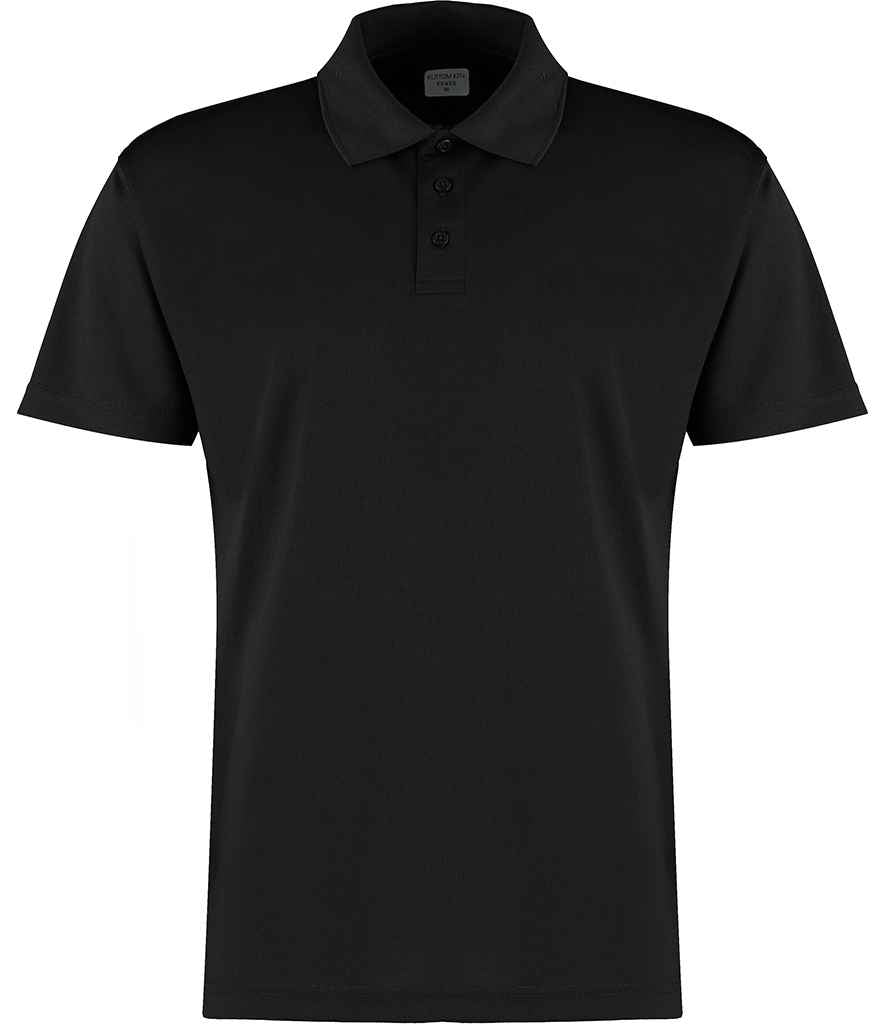 Kustom Kit Cooltex® Plus Micro Mesh Polo Shirt - BLACK