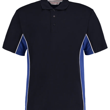 Kustom Kit Track Poly/Cotton Piqué Polo Shirt - NAVY/ROYAL - 2XL