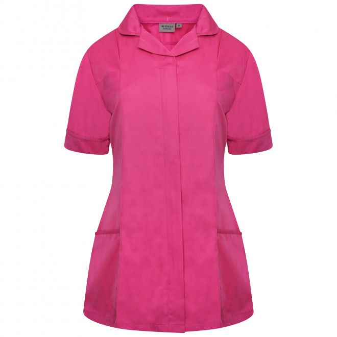 Behrens Ladies Tunic (Round Collar)- PINK - Size 12