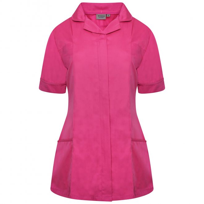 Behrens Ladies Tunic (Round Collar)- PINK - Size 12