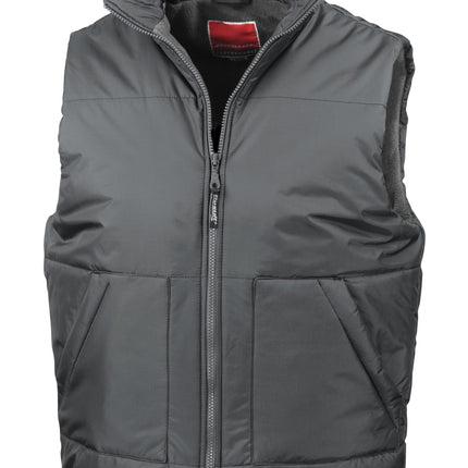 Result Fleece Lined Bodywarmer - SMALL - Grey