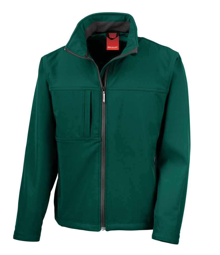 Result Classic Soft Shell Jacket - Bottle Green - 3XL