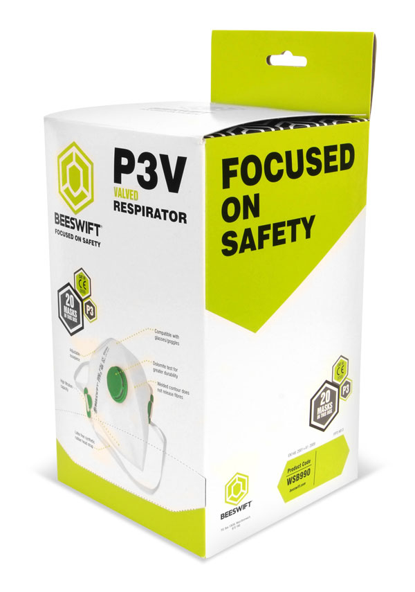 P3 Mask with Valve (box of 20)