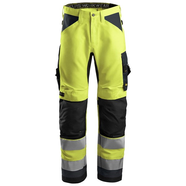 Snickers AllroundWork, High-Vis Work Trousers+ Class 2