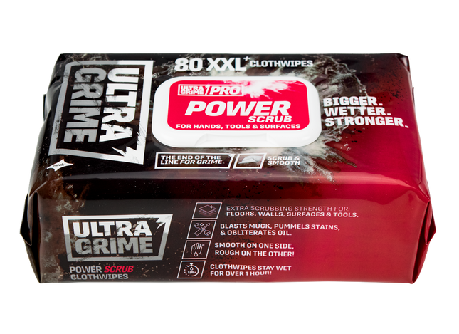 UltraGrime Power Scrub Wipes
