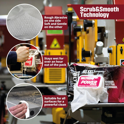 UltraGrime Power Scrub Wipes