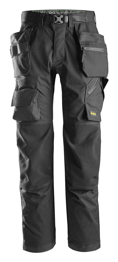 Snickers FlexiWork, Floorlayer Trousers+ Holster Pockets (Grey)