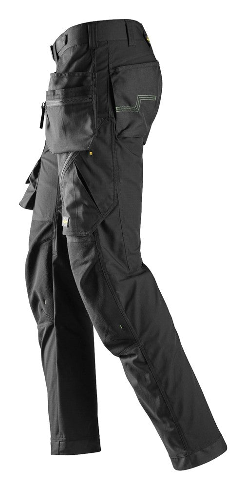 Snickers FlexiWork, Floorlayer Trousers+ Holster Pockets (Grey)