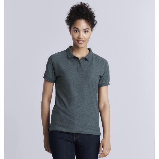 Gildan LADIES Dryblend Polo shirt *DISCONTINUED - Dark Heather