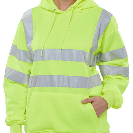 Hi Vis Hooded Sweatshirt