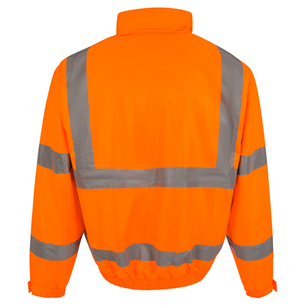 Hi Vis Fleece Lined Bomber Jacket