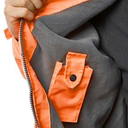 Hi Vis Fleece Lined Bomber Jacket