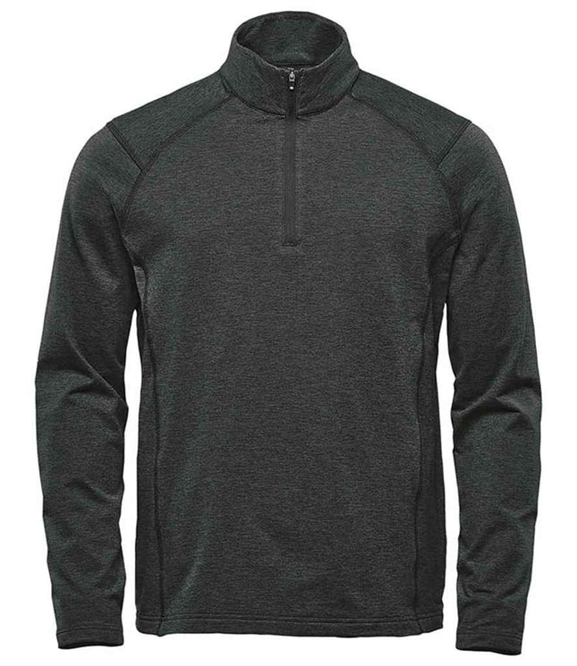 Stormtech Treeline Performance 1/4 Zip Pullover - Black Heather - LARGE