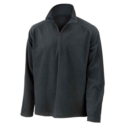 Result Core Zip Neck Micro Fleece - Black - XS
