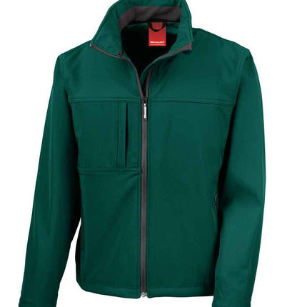 Result Classic Soft Shell Jacket - Bottle Green - 3XL