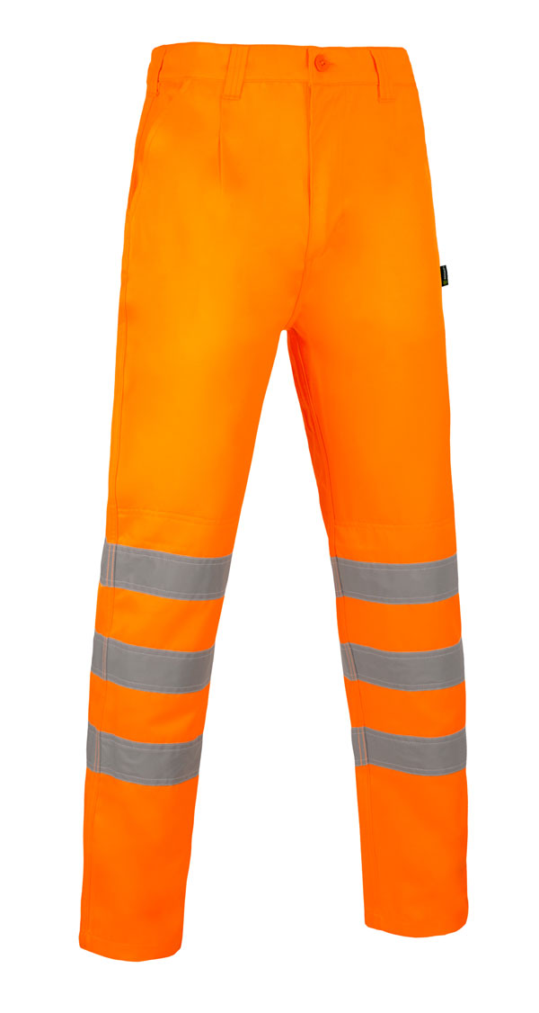 Hi Vis Polycotton Trousers (Rail Spec)