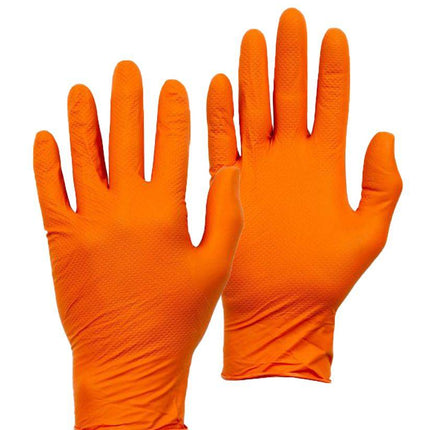 Orange Nitrile Fish Grip