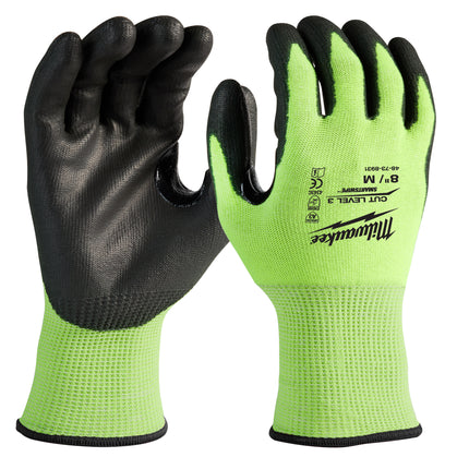 Milwaukee Cut C Hi Vis Gloves