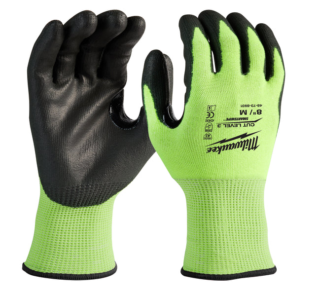 Milwaukee Cut C Hi Vis Gloves