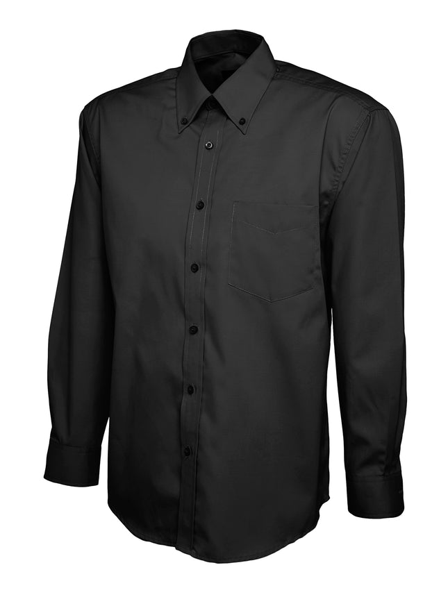 Uneek Mens Pinpoint Oxford Long Sleeve Shirt