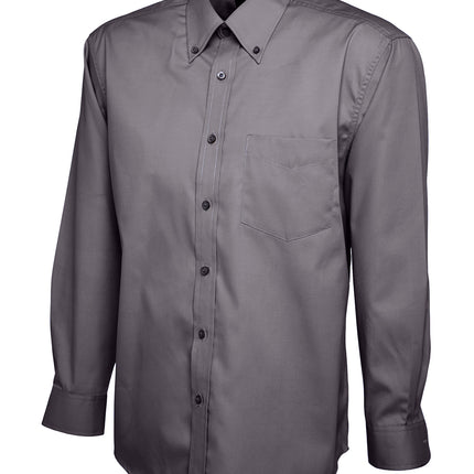 Uneek Mens Pinpoint Oxford Long Sleeve Shirt