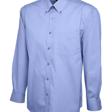 Uneek Mens Pinpoint Oxford Long Sleeve Shirt
