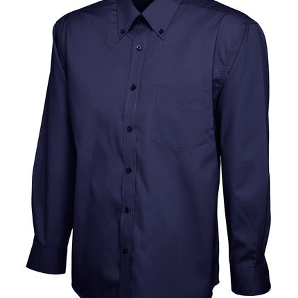Uneek Mens Pinpoint Oxford Long Sleeve Shirt